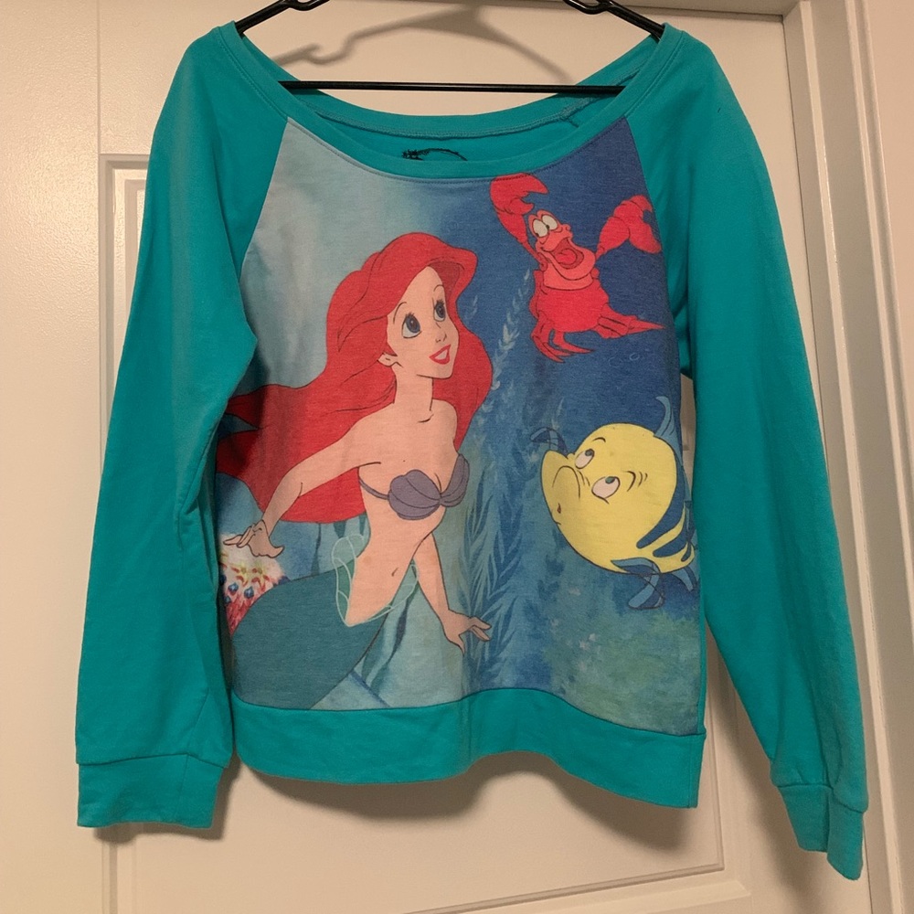 Disney The Little Mermaid crop top sweater (M)